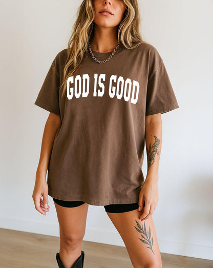 God Is Good Christian Comfort Colors Garment-Dyed T-Shirt – Faith-Inspired Crewneck Tee