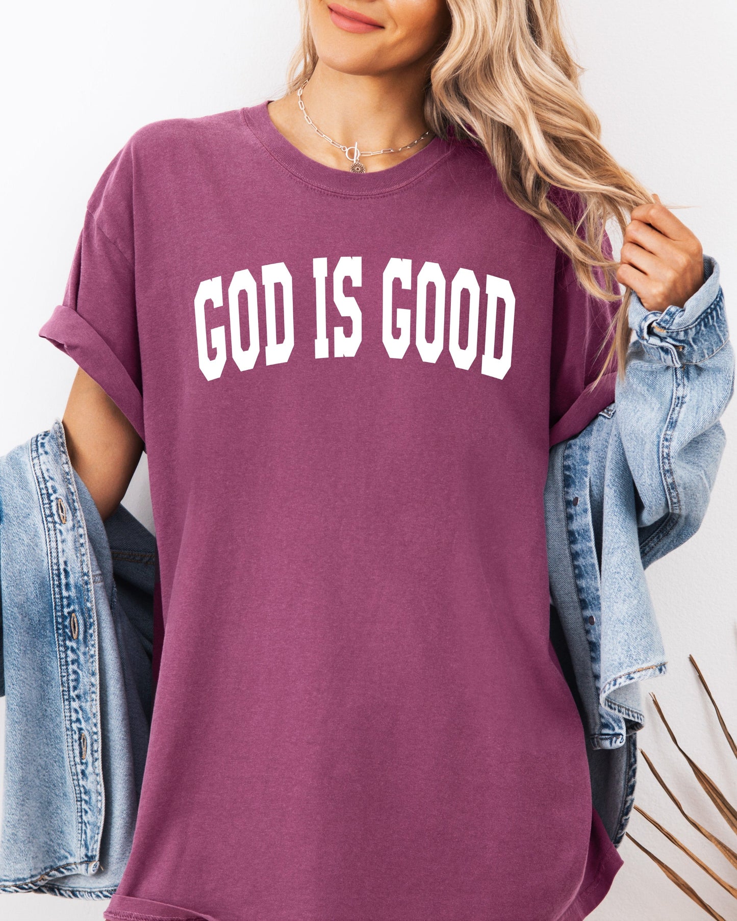 God Is Good Christian Comfort Colors Garment-Dyed T-Shirt – Faith-Inspired Crewneck Tee