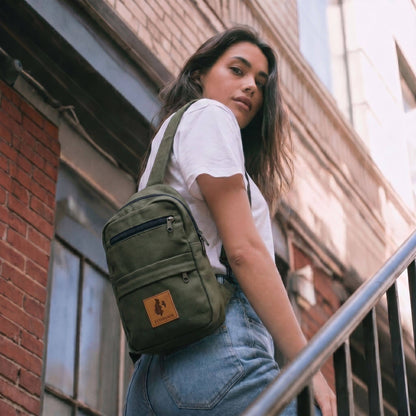Large Canvas Crossbody Sling Bag for Men & Women | Umoja