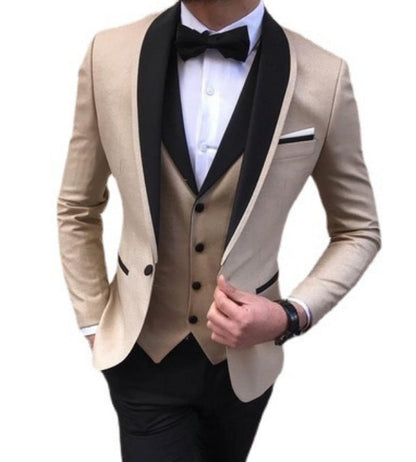 3 Piece Suit Slim Fit Formal Wedding Suits Men's