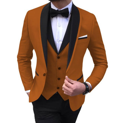 3 Piece Suit Slim Fit Formal Wedding Suits Men's