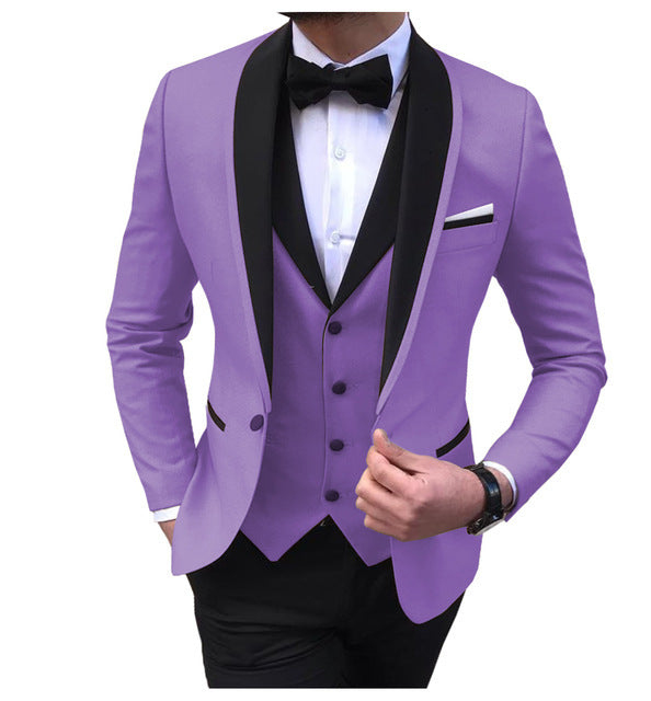 3 Piece Suit Slim Fit Formal Wedding Suits Men's