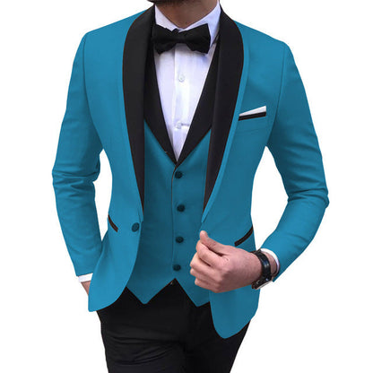 3 Piece Suit Slim Fit Formal Wedding Suits Men's
