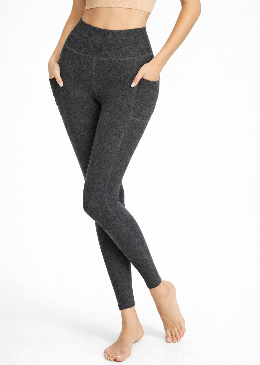 Heather Pocket Leggings Made in USA