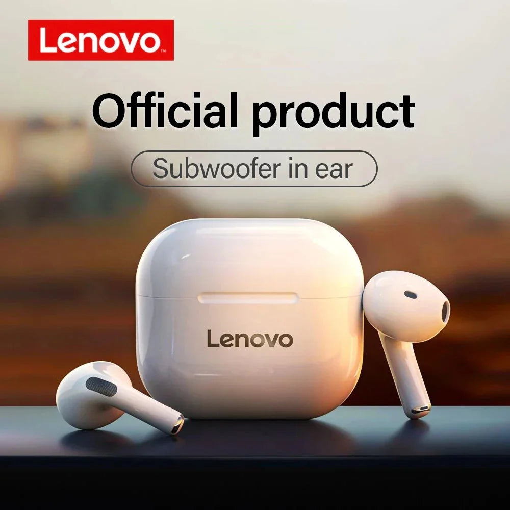 Lenovo LP40 Wireless Earbuds | TWS Bluetooth Earphones with Touch Control