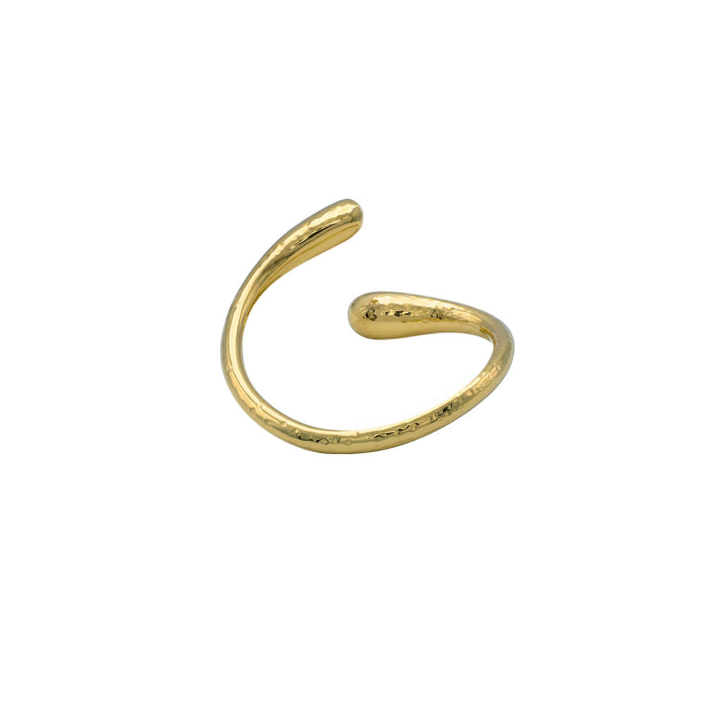 Bypass Wrap Teardrop Cuff Bracelet | Sana
