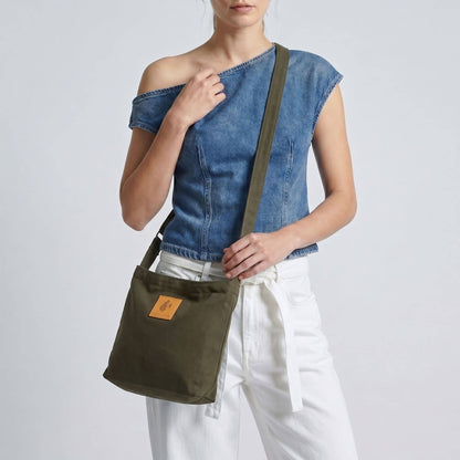 Canvas Mini Crossbody Bag for Men & Women | Amani