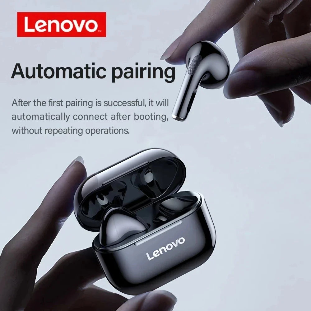 Lenovo LP40 Wireless Earbuds | TWS Bluetooth Earphones with Touch Control