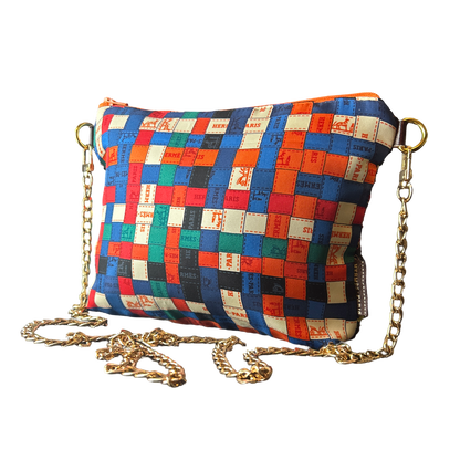 Bolduc Au Carre Vintage Silk Scarf Crossbody Bag