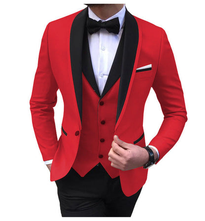 3 Piece Suit Slim Fit Formal Wedding Suits Men's