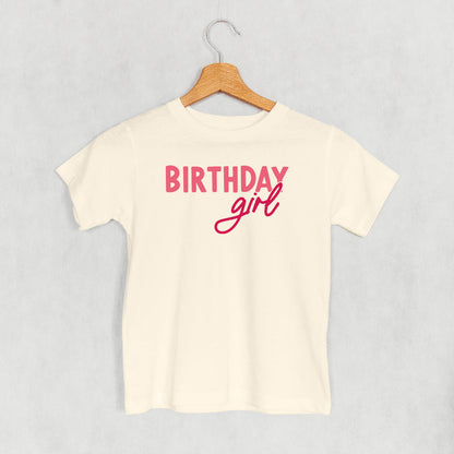 Birthday Girl (Pink Sans Serif + Script) (Kids)