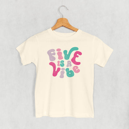 Five Is A Vibe (Pink + Purple) (Kids)