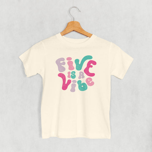 Five Is A Vibe (Pink + Purple) (Kids)