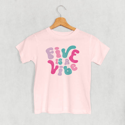 Five Is A Vibe (Pink + Purple) (Kids)