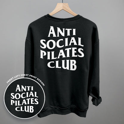 Anti Social Pilates Club (White) (Back Print)