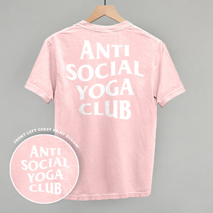 Anti Social Yoga Club (White) (Back Print)