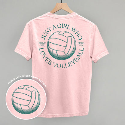 Just A Girl Who Loves Volleyball (Back Print)