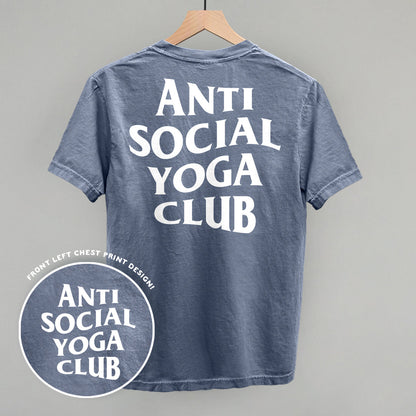 Anti Social Yoga Club (White) (Back Print)