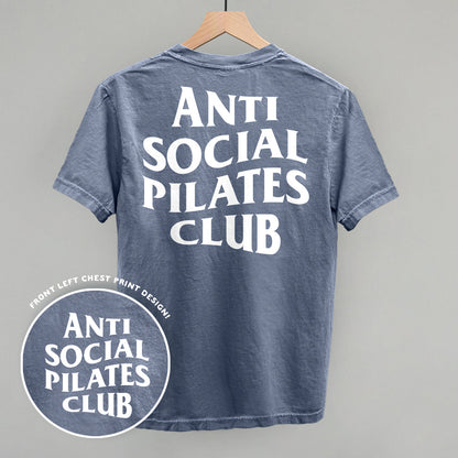 Anti Social Pilates Club (White) (Back Print)
