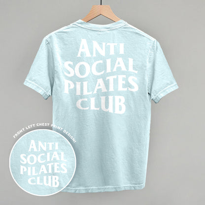 Anti Social Pilates Club (White) (Back Print)