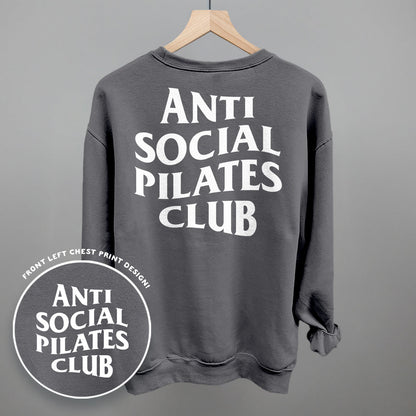 Anti Social Pilates Club (White) (Back Print)