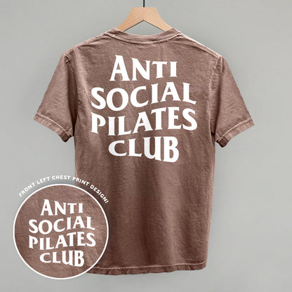 Anti Social Pilates Club (White) (Back Print)