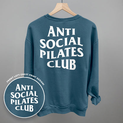 Anti Social Pilates Club (White) (Back Print)