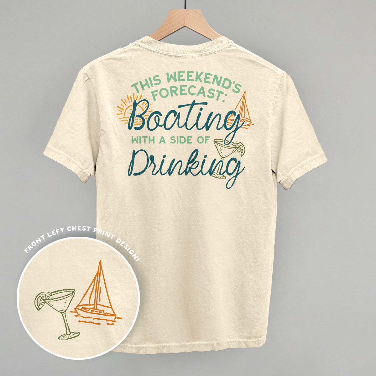 Weekend Forecast- Boating and Drinking (Back Print)
