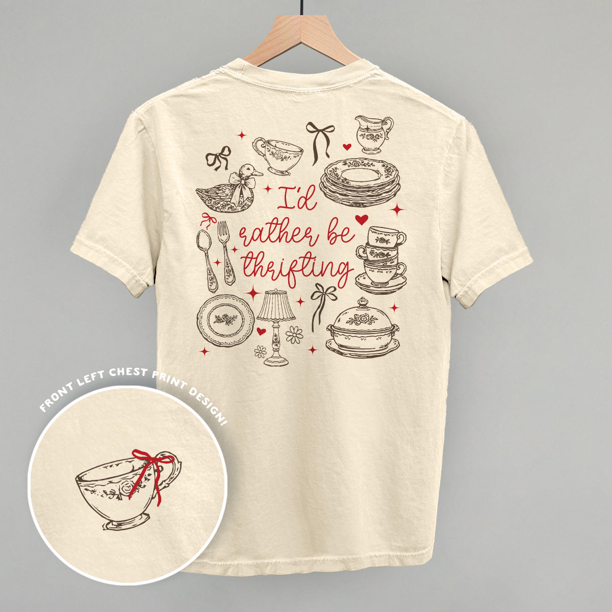 I'd Rather Be Thrifting Doodles (Back Print)