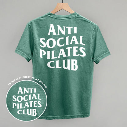 Anti Social Pilates Club (White) (Back Print)