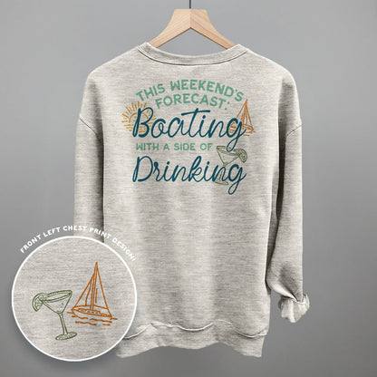 Weekend Forecast- Boating and Drinking (Back Print)