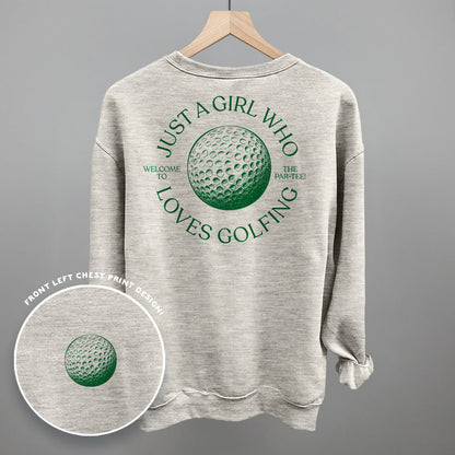 Just A Girl Who Loves Golfing (Back Print)