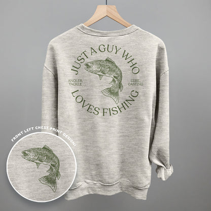 Just A Guy Who Loves Fishing (Back Print)