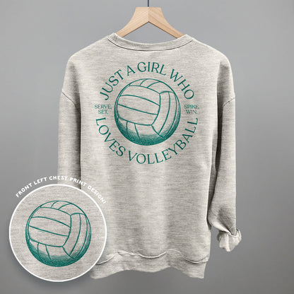 Just A Girl Who Loves Volleyball (Back Print)