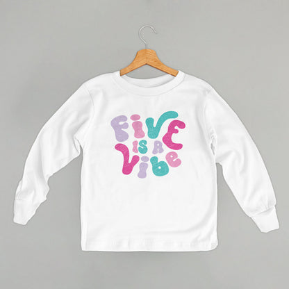 Five Is A Vibe (Pink + Purple) (Kids)