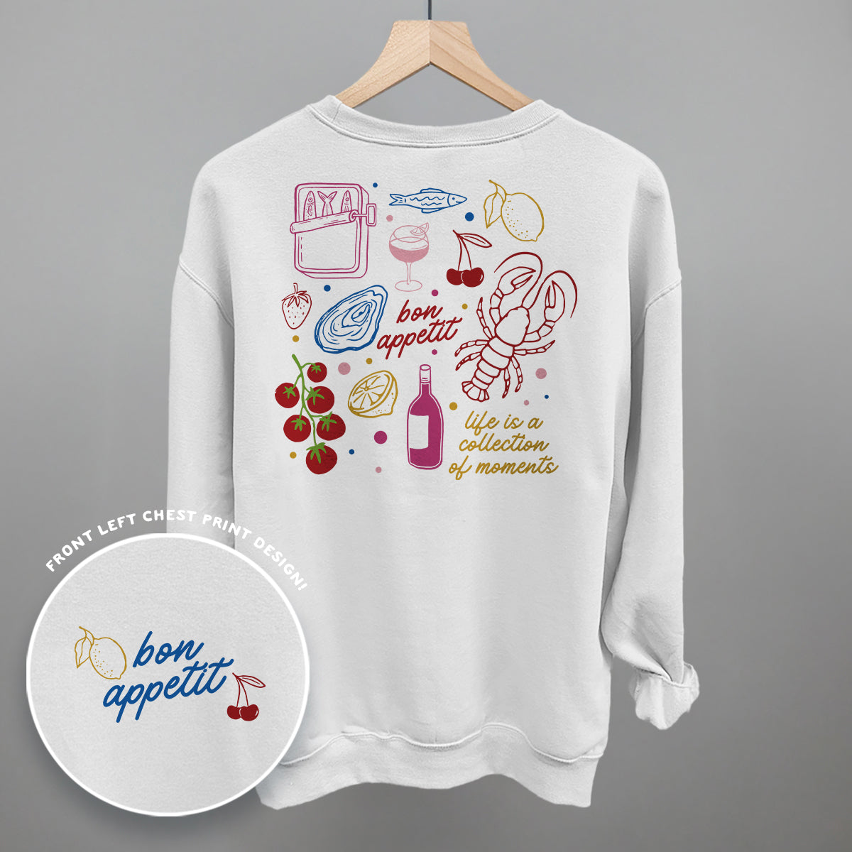 Bon Appetit Doodles (Back Print)