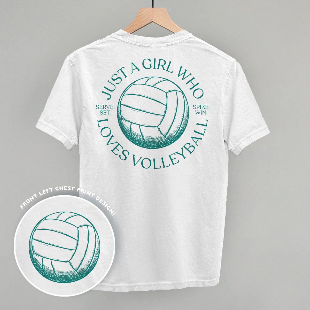 Just A Girl Who Loves Volleyball (Back Print)