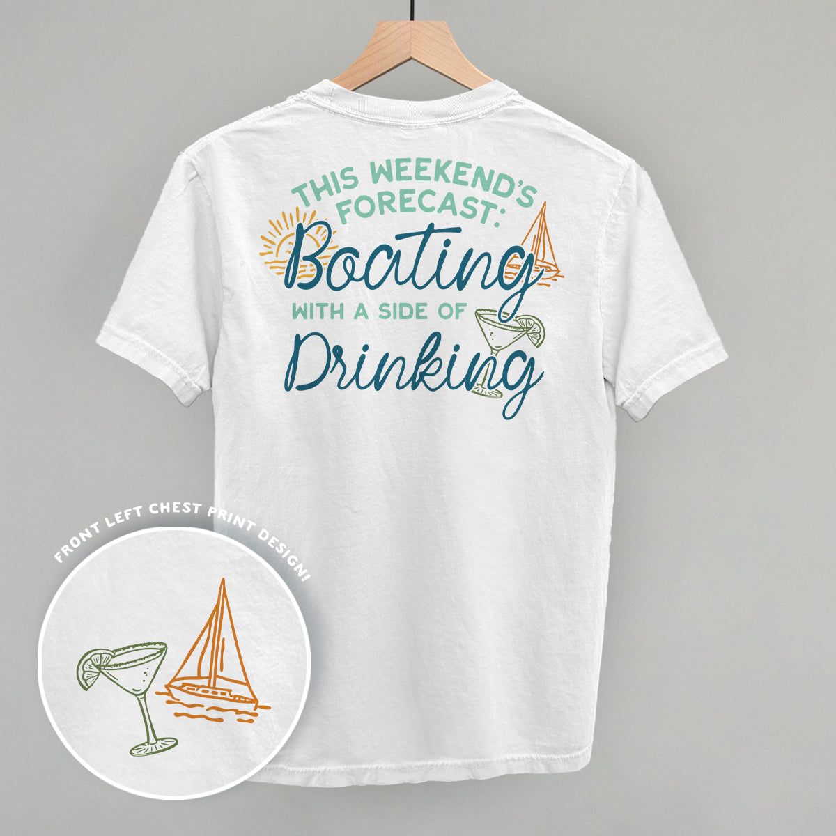 Weekend Forecast- Boating and Drinking (Back Print)