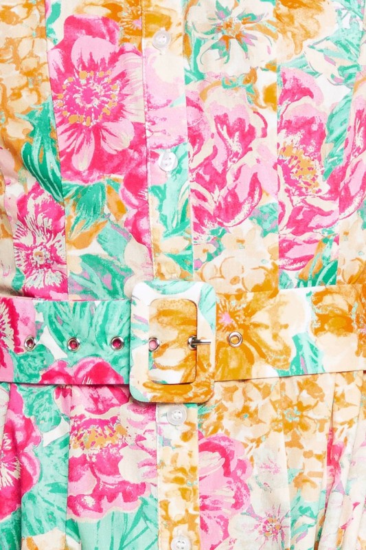 Floral Print Midi Dress