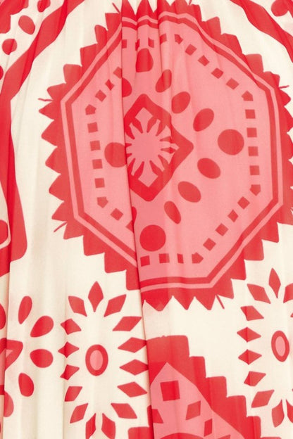 Printed Halter Mini Dress