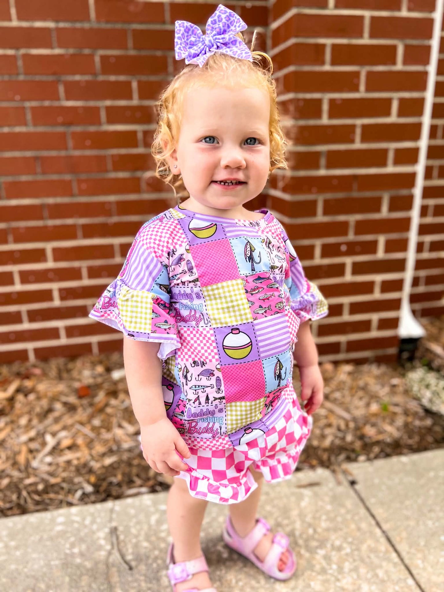 Daddy’s fishing buddy ruffle set