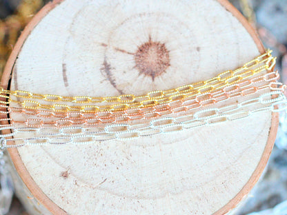 Textured Paperclip Necklace