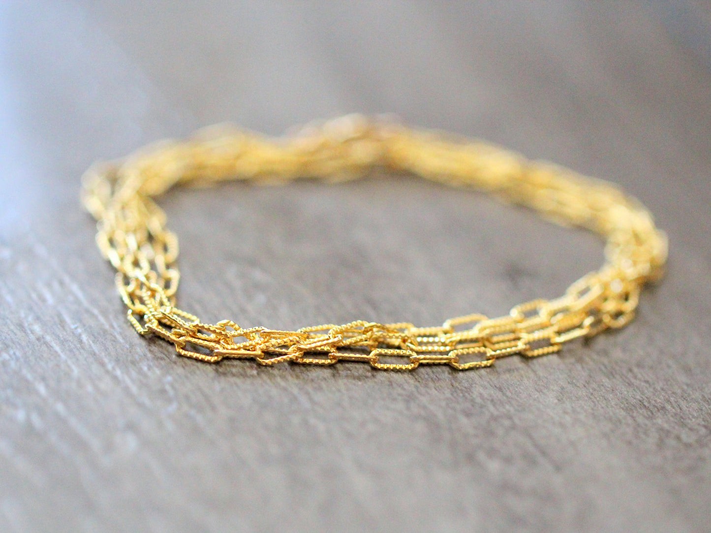Textured Paperclip Necklace