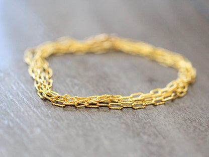 Textured Paperclip Necklace