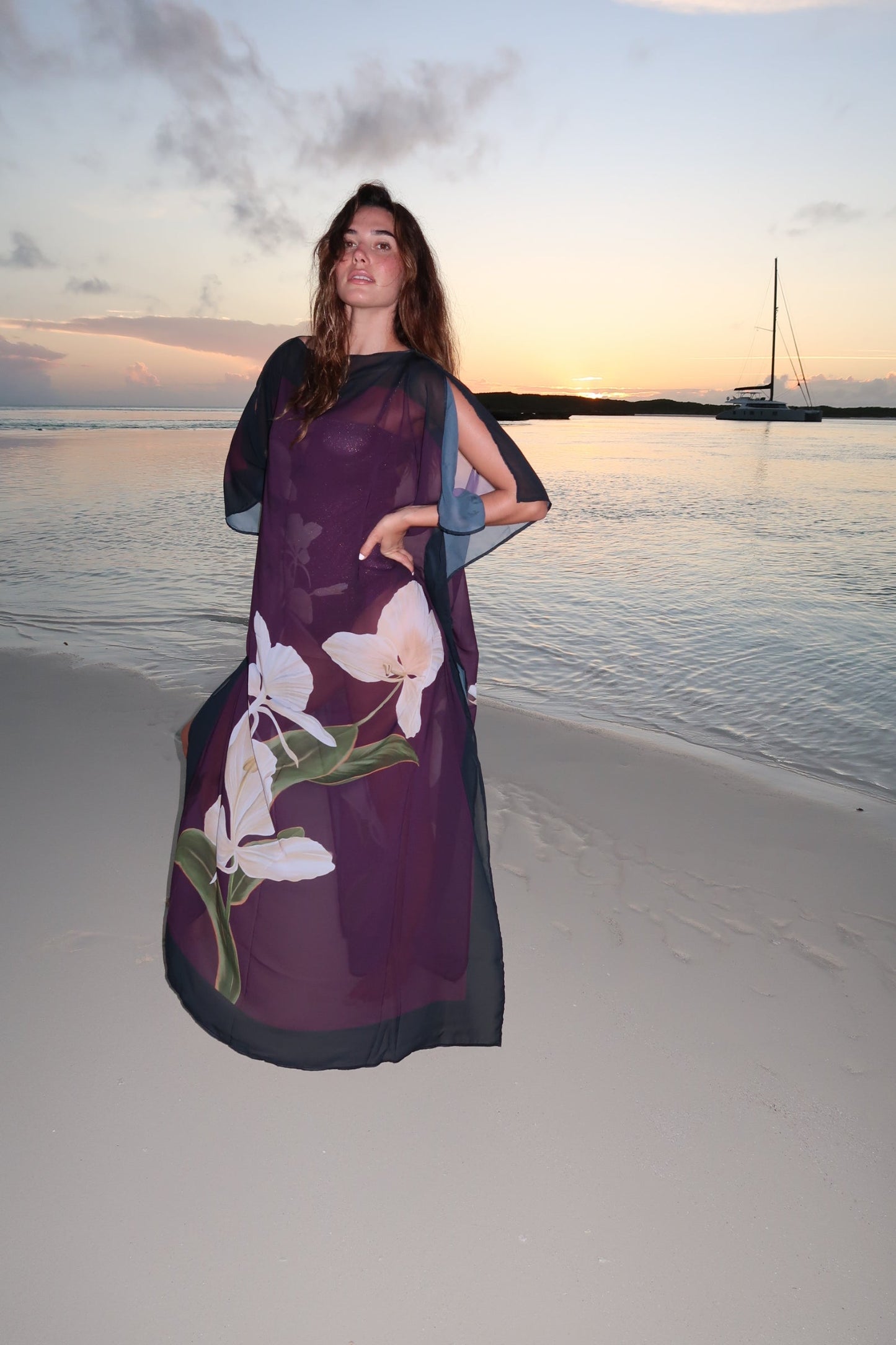 Magenta Blossom Kimono