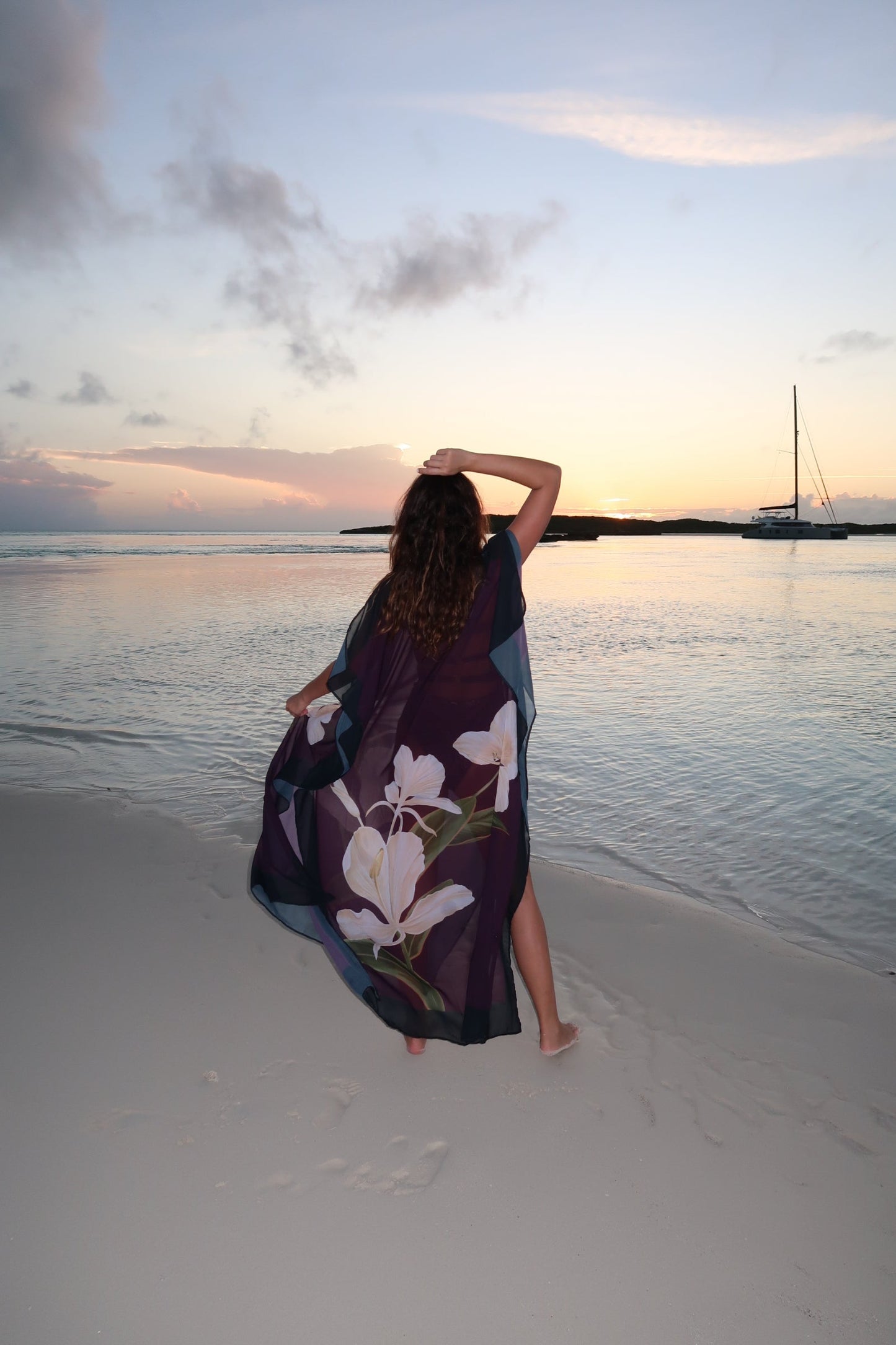 Magenta Blossom Kimono