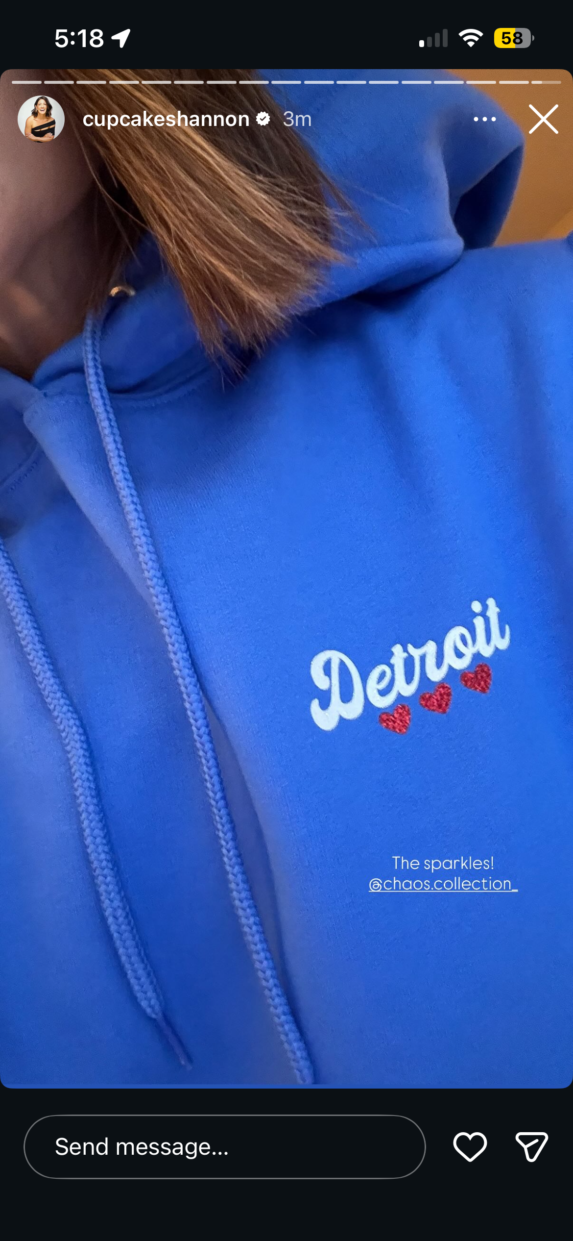 Royal Blue Detroit Minimalist Sparkle Sweatsuit