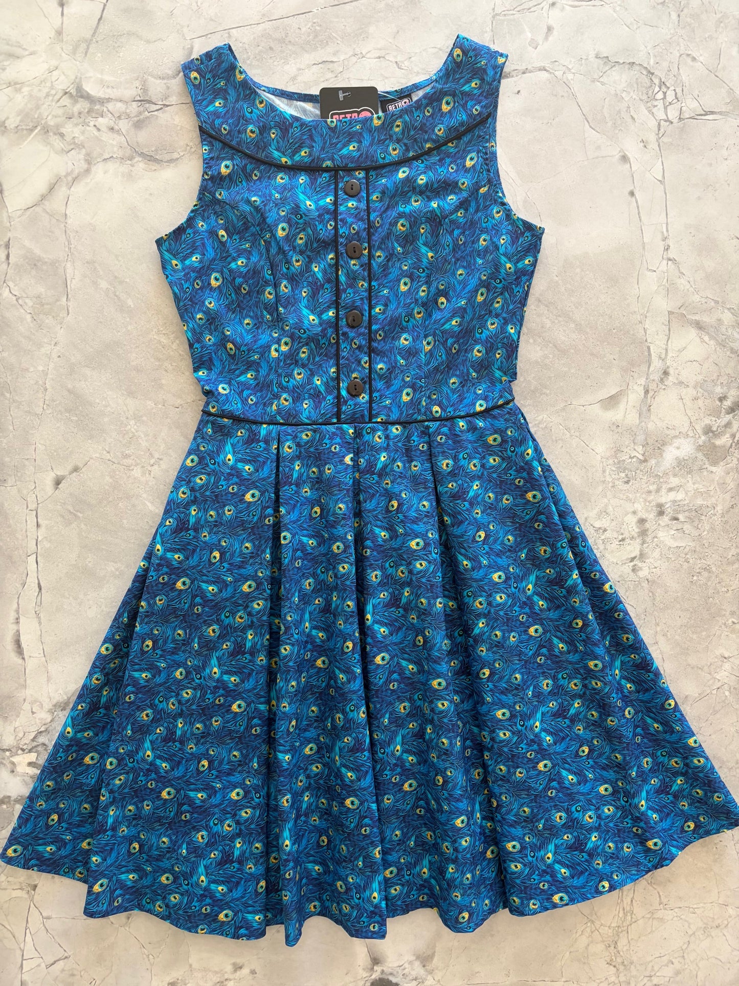 Elizabeth Dress in Peacock
