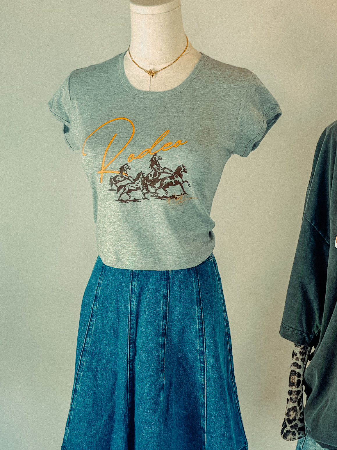 Underground Original Design: Wild Horses Rodeo, Western Micro-Ribbed Baby Tee