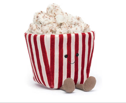 Pre-Order Movie Night Popcorn Plushie | 8.5” Ultra-Soft Sensory Food Toy
